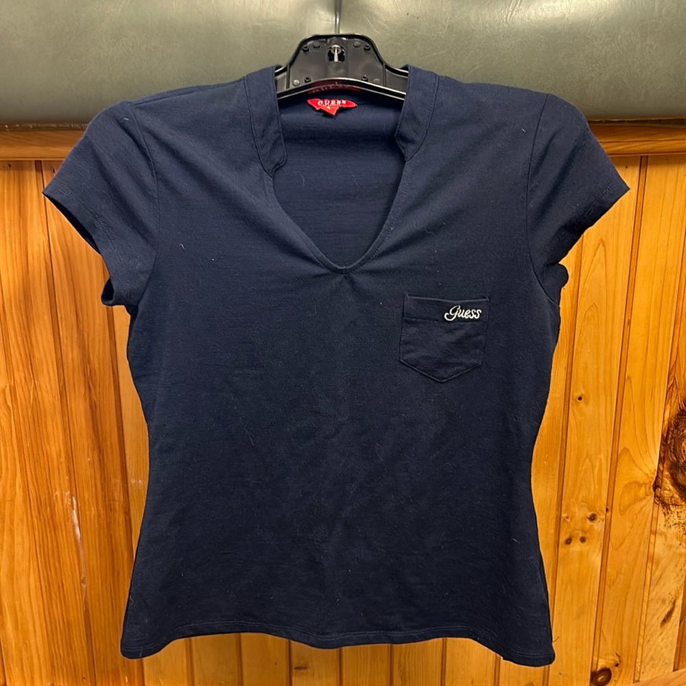 GUESS Navy Blue T- Shirt